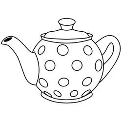 Tetera - Dibujos para colorear gratis