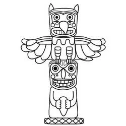 Tótem - Dibujos para colorear gratis