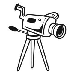 Videocámara - Dibujos para colorear gratis
