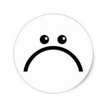 Dibujo de Emoji cara triste para colorear