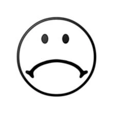 Dibujo de Emoji triste para colorear