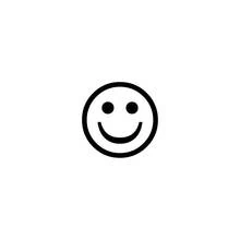 Dibujo de Emoticono de ojos redondos y gran sonrisa para colorear