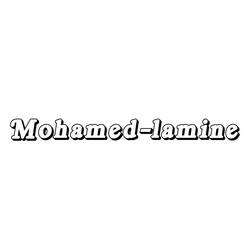 Dibujo de Nombre Mohamed-lamine en letras burbuja para colorear