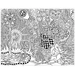 Psicodélico - Dibujos para colorear gratis