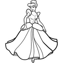 Cenicienta - Dibujos para colorear gratis