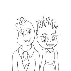Elemental - Dibujos para colorear gratis