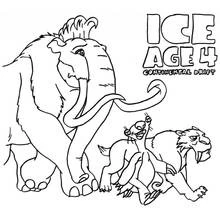 Ice Age - Dibujos para colorear gratis