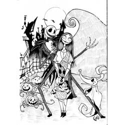 Jack Skellington - Dibujos para colorear gratis