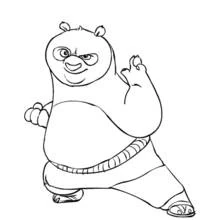 Kung Fu Panda - Dibujos para colorear gratis