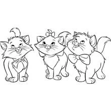 Los Aristogatos - Dibujos para colorear gratis