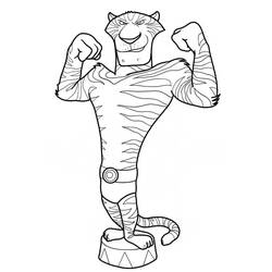 Madagascar (Animada) - Dibujos para colorear gratis