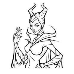 Maléfica (Disney) - Dibujos para colorear gratis