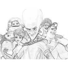 Megamind - Dibujos para colorear gratis
