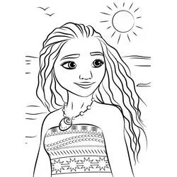 Moana - Dibujos para colorear gratis