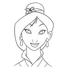 Mulan - Dibujos para colorear gratis