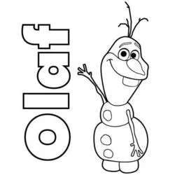 Olaf - Dibujos para colorear gratis