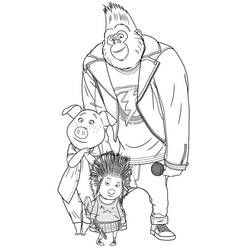 Sing - Dibujos para colorear gratis