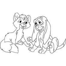 The Fox y the Hound - Dibujos para colorear gratis