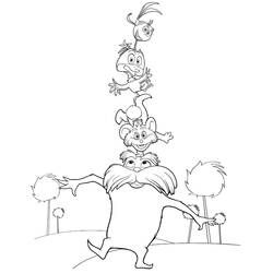 The Lorax - Dibujos para colorear gratis