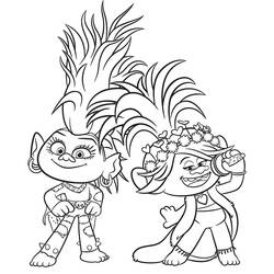 The Trolls - Dibujos para colorear gratis