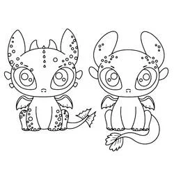 Toothless - Dibujos para colorear gratis