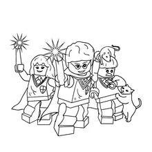 Dibujo de Harry Potter Lego lanzando hechizos para colorear Dibujo de Harry Potter Lego lanzando hechizos para colorear