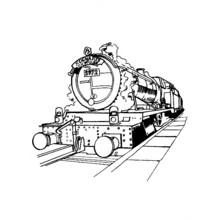 Dibujo de Locomotora de vapor Hogwarts Express para colorear Dibujo de Locomotora de vapor Hogwarts Express para colorear