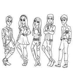 Los Descendientes - Dibujos para colorear gratis