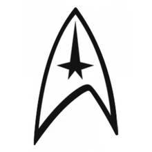 Dibujo de Viaje a las Estrellas insignia de la Flota Estelar para colorear