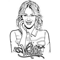 Violetta - Dibujos para colorear gratis