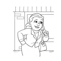 Alcaldesa Goodway - Dibujos para colorear gratis