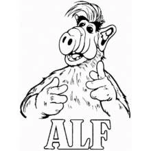ALF - Dibujos para colorear gratis