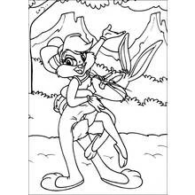 Dibujo de Bugs Bunny cargado por Lola Bunny para colorear