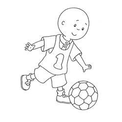 Caillou - Dibujos para colorear gratis