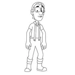 Captain Turbot - Dibujos para colorear gratis
