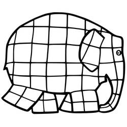 Elmer - Dibujos para colorear gratis