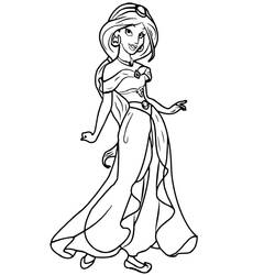 Jasmine - Dibujos para colorear gratis