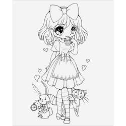 Kawaii - Dibujos para colorear gratis