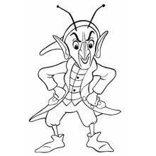 Dibujo de Noddy amigo duende de pie con las manos en la cintura para colorear