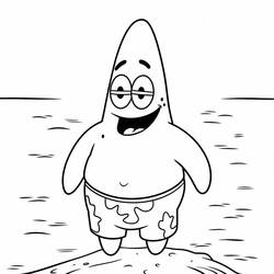 Patrick Star - Dibujos para colorear gratis