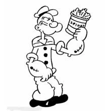 Popeye - Dibujos para colorear gratis