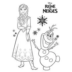Princess Anna - Dibujos para colorear gratis