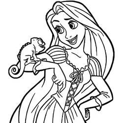 Rapunzel - Dibujos para colorear gratis
