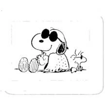 Dibujo de Snoopy con gafas de sol y Woodstock para colorear
