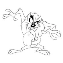Taz - Dibujos para colorear gratis