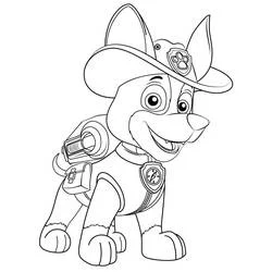 Tracker PAW Patrol - Dibujos para colorear gratis