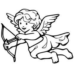 Cupido - Dibujos para colorear gratis