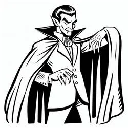 Drácula - Dibujos para colorear gratis