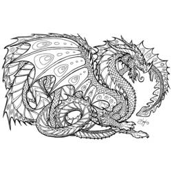 Dragón - Dibujos para colorear gratis