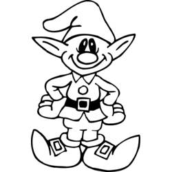 Elfo - Dibujos para colorear gratis